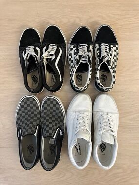 Vans Black, White & Gray Assorted Sneakers Pack